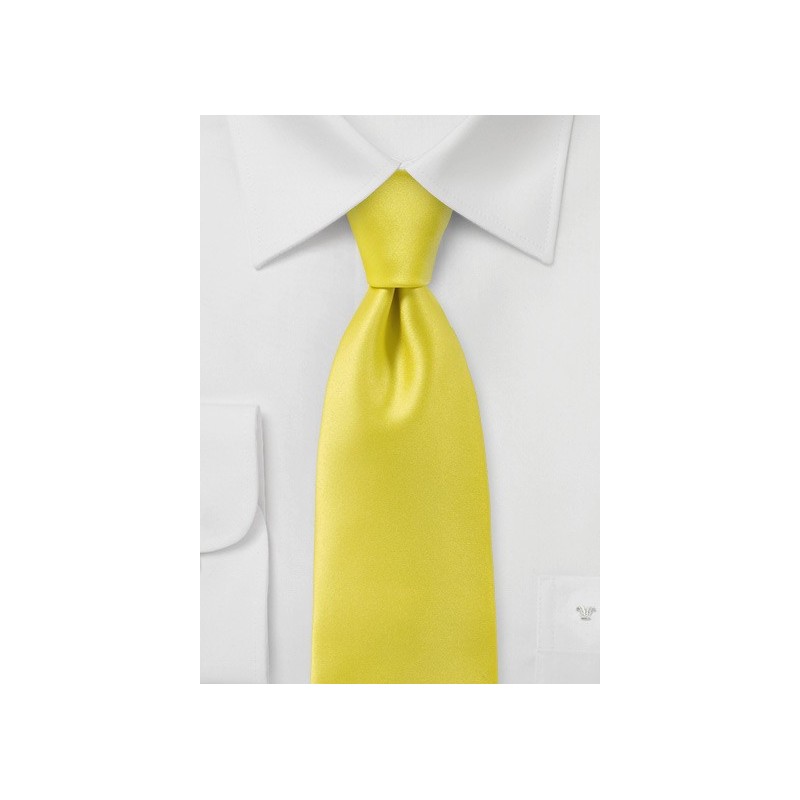 Proper Solid Yellow Necktie