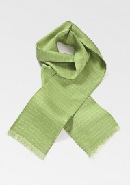 Swirl Patterned Scarf in Limes and Yellows