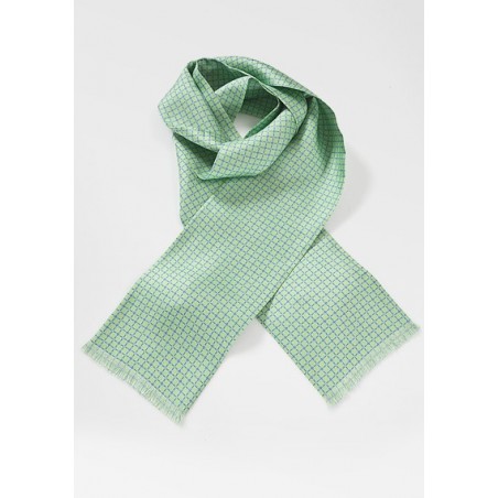 Spring Savvy Scarf in Lime Greens and Cool Blues