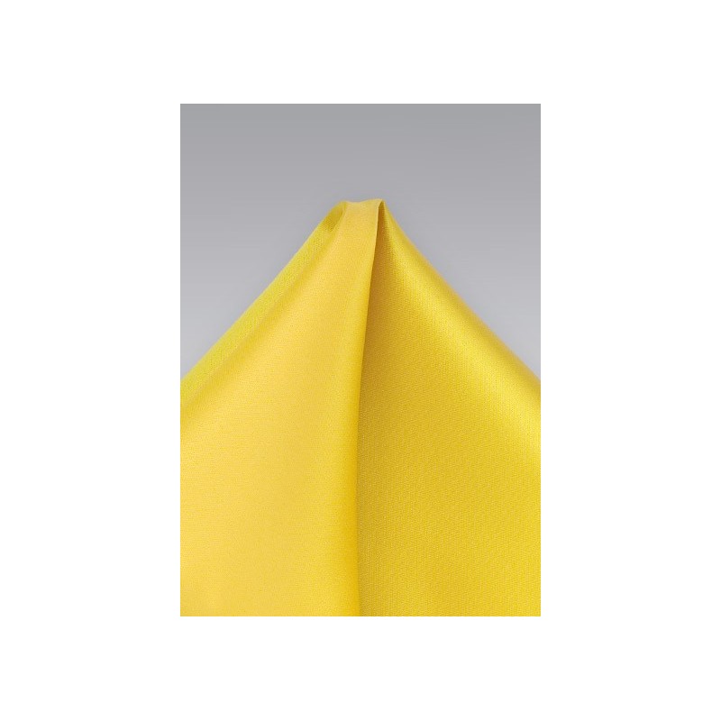 Daffodil Yellow Pocket Square
