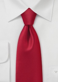 Mens Brilliantly Red Necktie