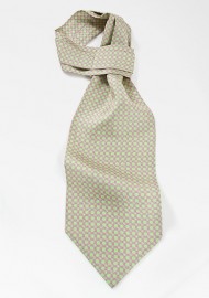 Geometric Patterned Ascot in Limes and Pinks