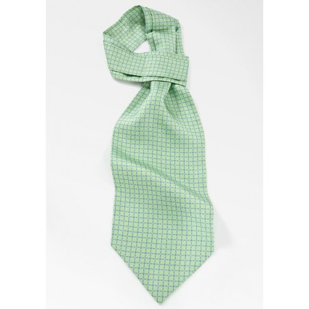 Patterned Ascot in Spring Greens and Blues