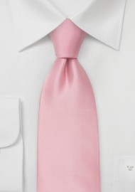 Light Pink Silk Necktie in Kids Size