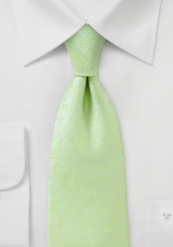 Heathered Tie in Lime