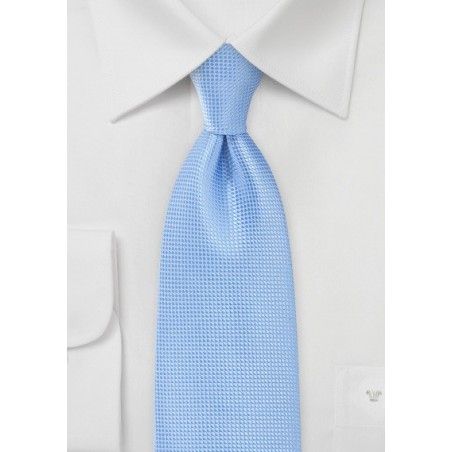 Textured Tie in French Blue