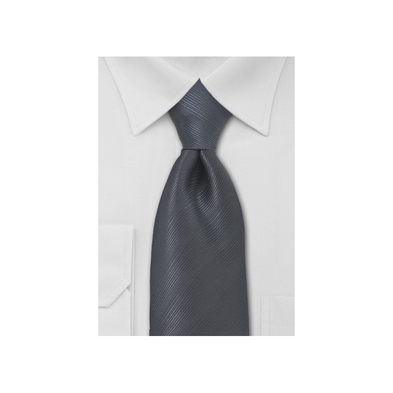 Charcoal Gray Mens XL Tie