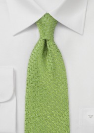 Art Deco Tie in Spring Green