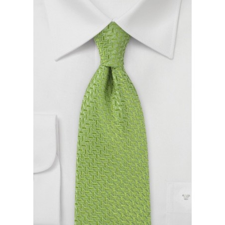 Art Deco Tie in Spring Green