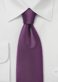 Solid Spiced Wine Tie Made from Pure Microfiber