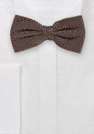 Stylish Bow Tie in Espresso Brown