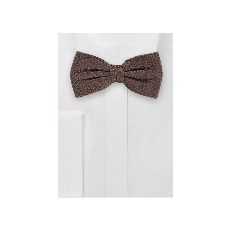 Stylish Bow Tie in Espresso Brown