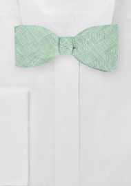 Self Tie Bow Tie in Vintage Green
