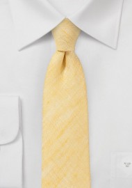 Skinny Tie in Vintage Yellow