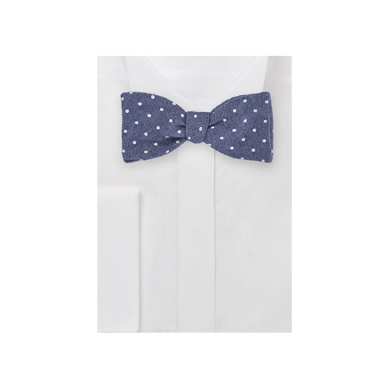 Heritage Style Bowtie with Polka Dot Design