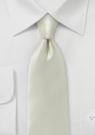 Pure Silk Solid Ivory Necktie