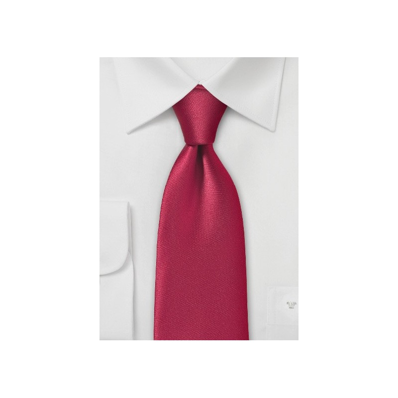 Pure Microfiber Cherry Colored Necktie