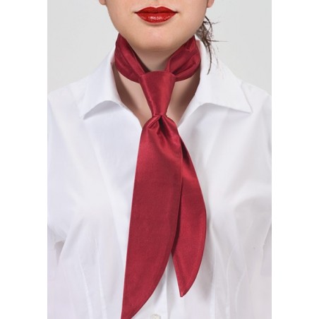 Cherry Red Women's Neck Tie