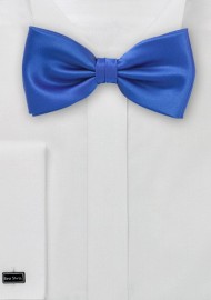 Solid Bright Blue Bow Tie