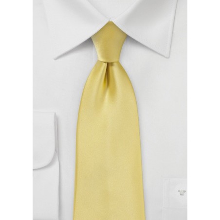 Solid Necktie in Butter