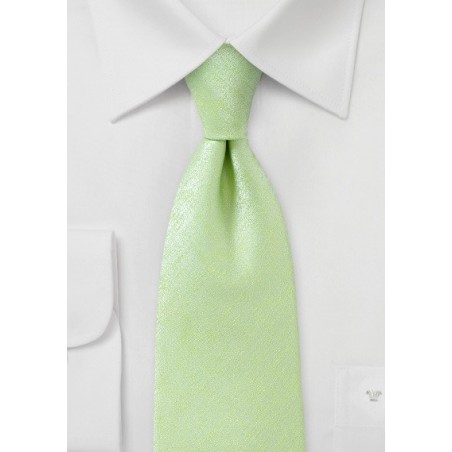 Heathered Kids Tie in Lime