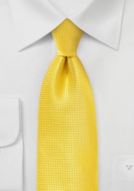 Xl Length Tie in Primary Yellow