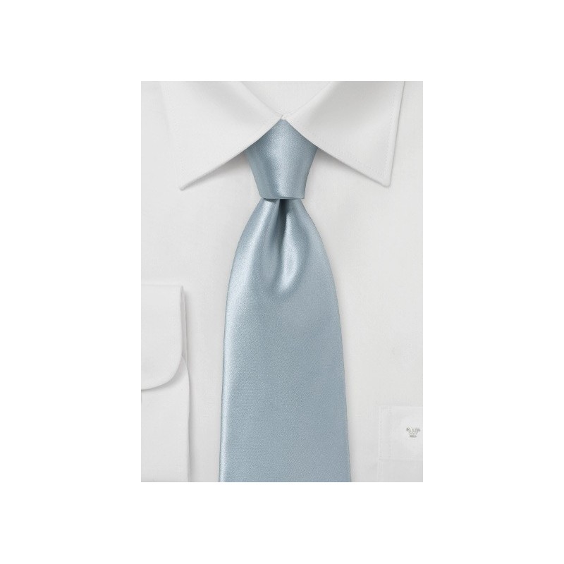 Italian Silk Necktie in Festive Silver