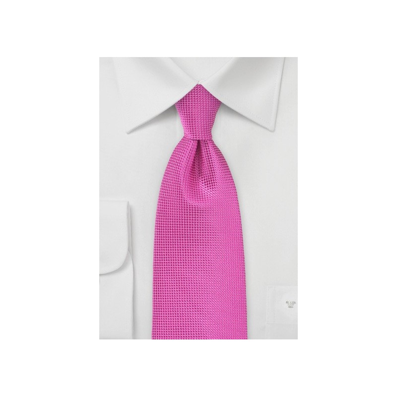 Kids Length Tie in Paradise Pink