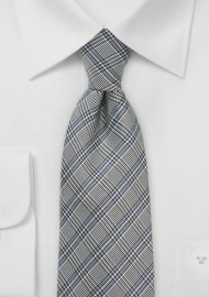 Glen Checked Designer Tie