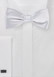 Bright White Self Tie Bow Tie
