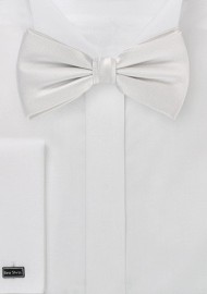 White Pre Tied Silk Bow Tie