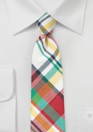 Colorful Madras Summer Tie
