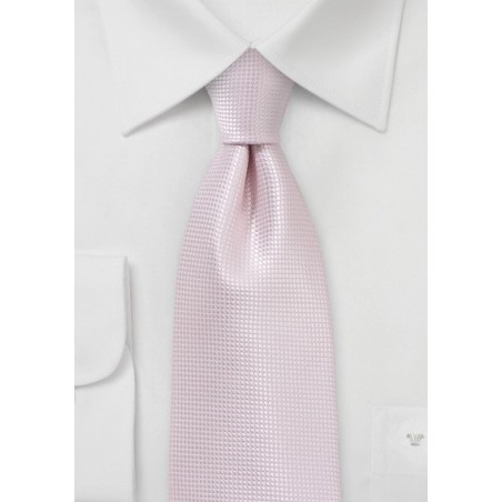 Elegant Wedding Tie in Blush Pink