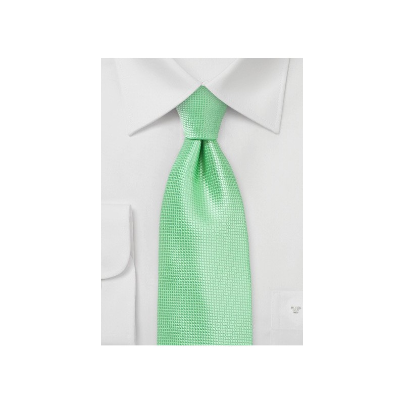 Bright Colored Tie in Summer Mint