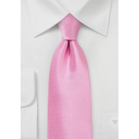 Summer Designer Tie in Carnation Pink