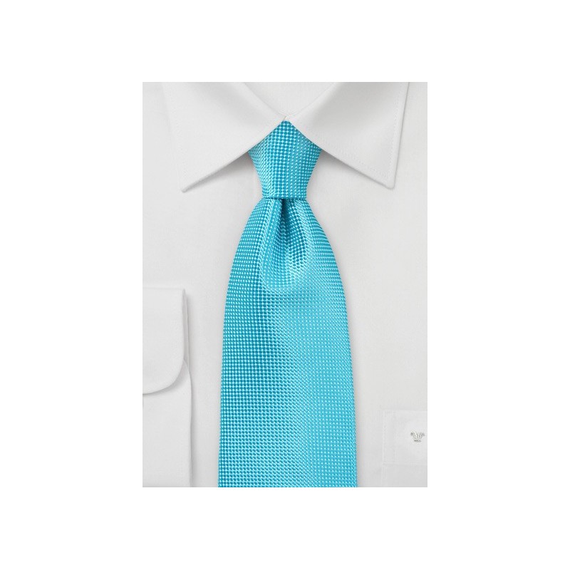 Bold Men's Tie in Bluebird Turquoise
