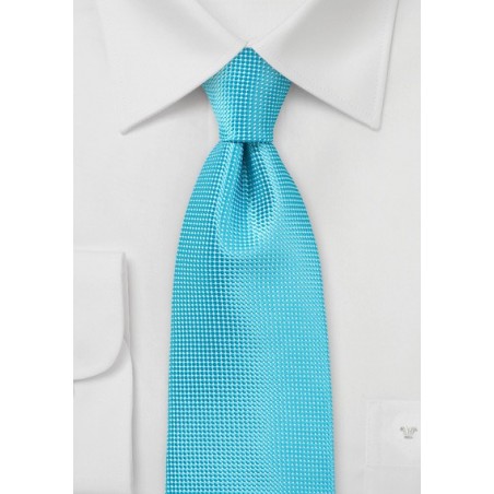 Bold Men's Tie in Bluebird Turquoise