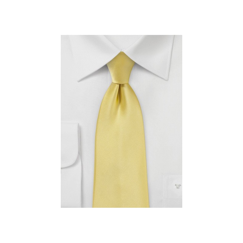 Solid Color Kids Necktie in Butter