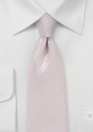 Soft Blush Hued Plaid Necktie