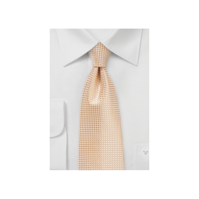 Mens Necktie in Peach Cobbler