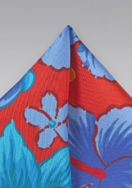 Hibiscus Floral Silk Pocket Square