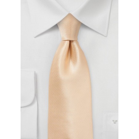 Elegant Extra Long Tie in Peach Fuzz Color