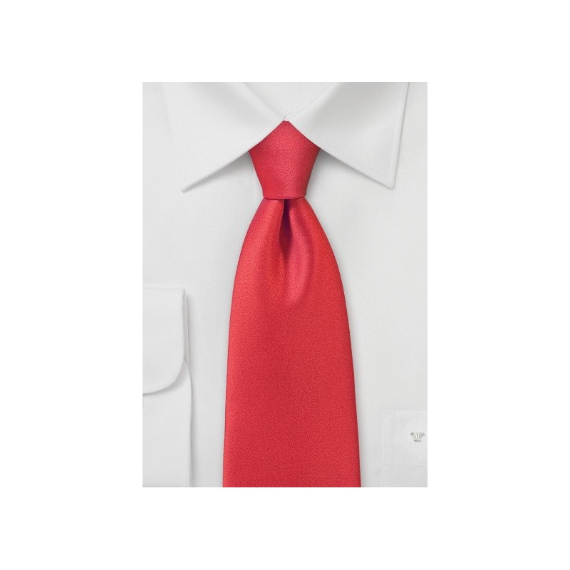 Poppy Red Mens Necktie