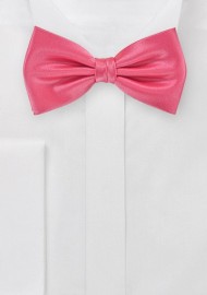 Bow Tie in Neon Coral