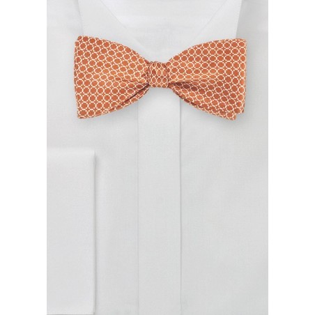 Vintage Design Bow Tie in Orange