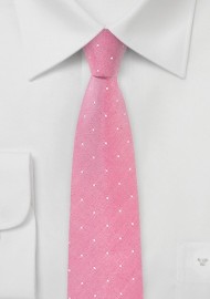 Confetti Pink Polka Dot Tie