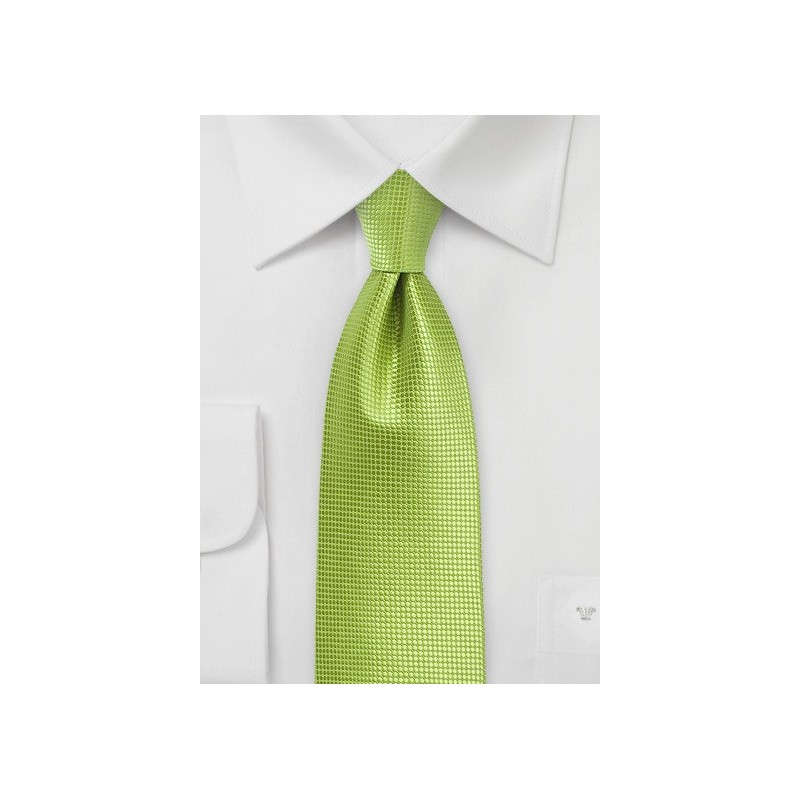 Palm Green Textured Necktie