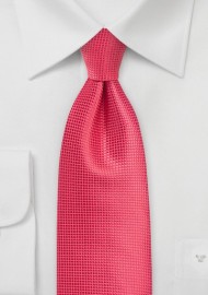 Textured Necktie in Spiced Coral