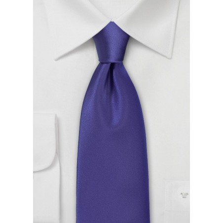 Solid Satin Purple Necktie