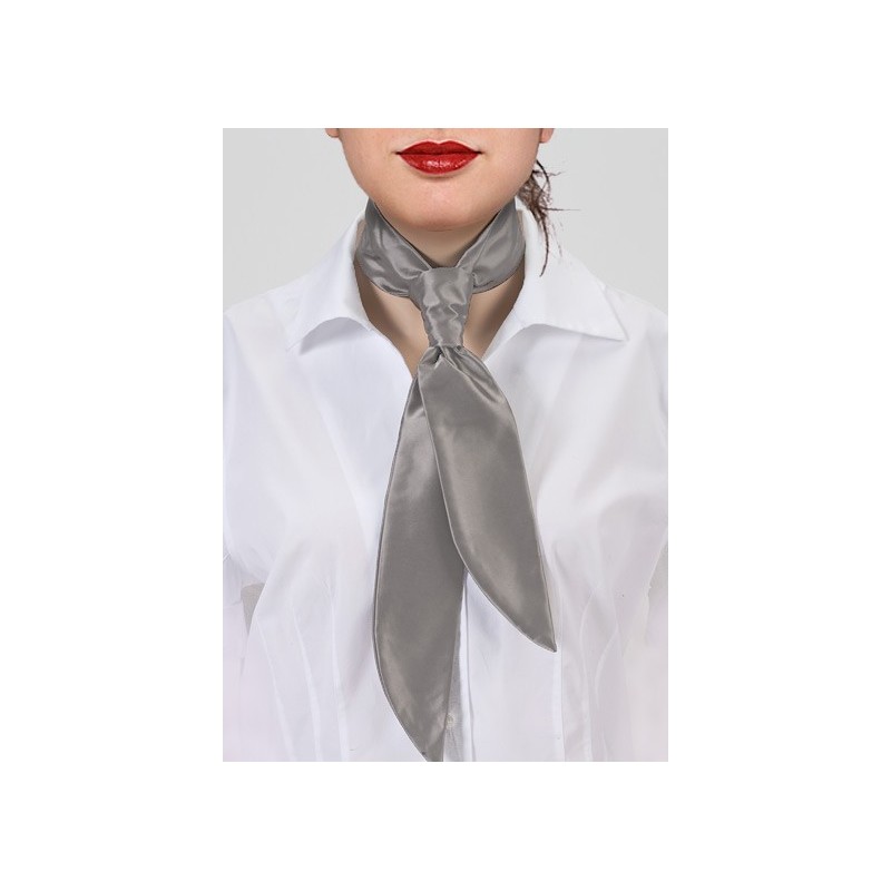 Women's Necktie in Festive Silver